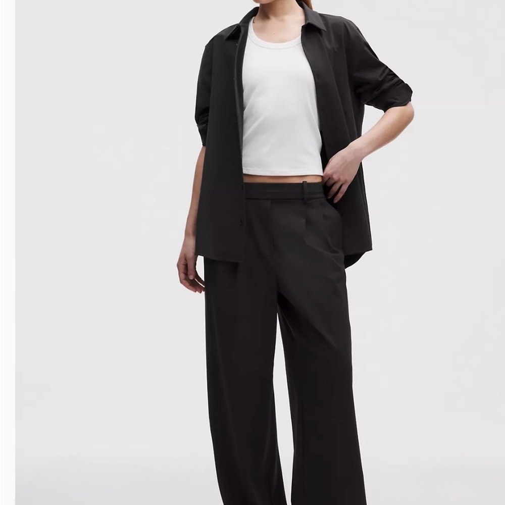 Lululemon Athletica Black Wide Leg Pants